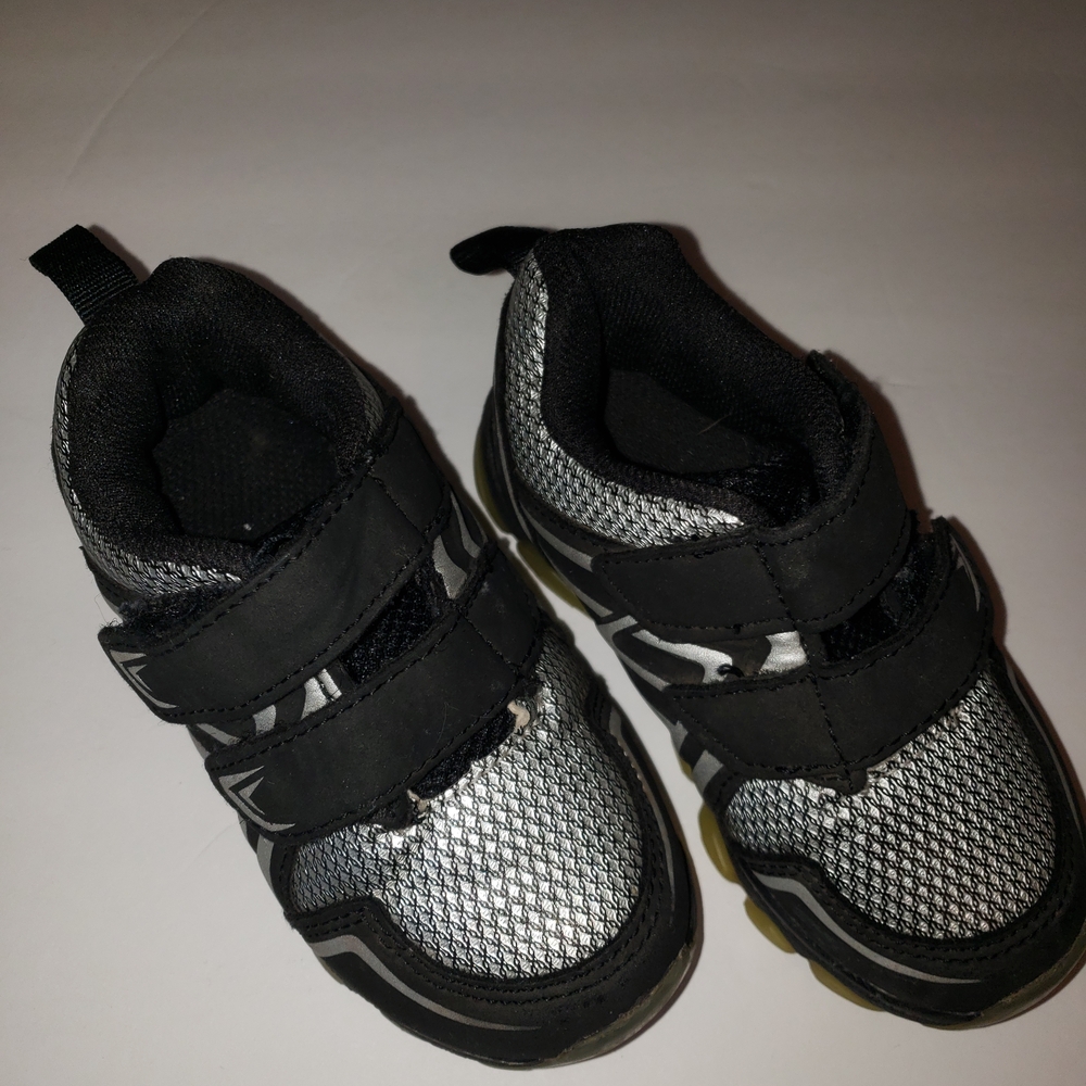Kids Black and Gray Sneakers